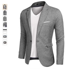 Men's Suit Blazer Jacket Sports Coat Lightweight